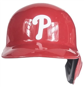 2018 Jake Arrieta Season Long Game Used & Photo Matched Philadelphia Phillies Batting Helmet (MLB Authenticated & Sports Investors Authentication)